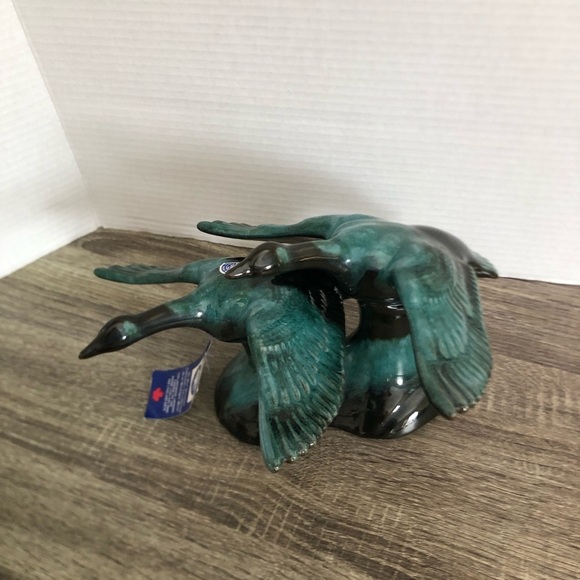 Vtg Blue Mountain Pottery Flying Geese Sculpture - Picture 3 of 13